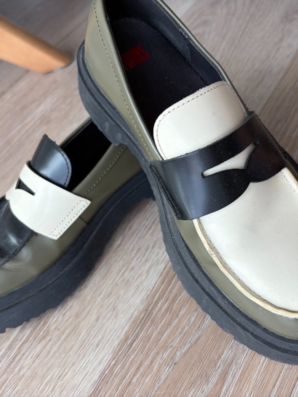 Camper Twin Loafers (olive green) - Picture 2 of 3